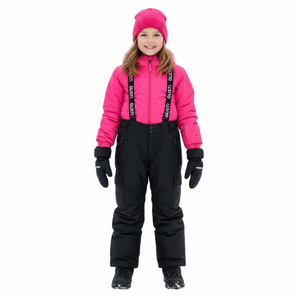 Gusti Unisex Boy Girl Black Insulated Snow Winter Pants Size 12 Years Warm Cozy